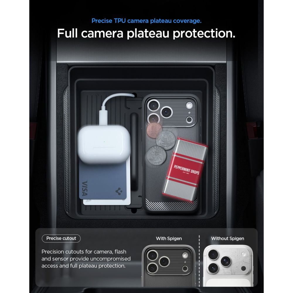 Spigen Rugged Armor MagSafe apvalks iPhone 17 Pro Max / 18 Pro Max, matēti melns