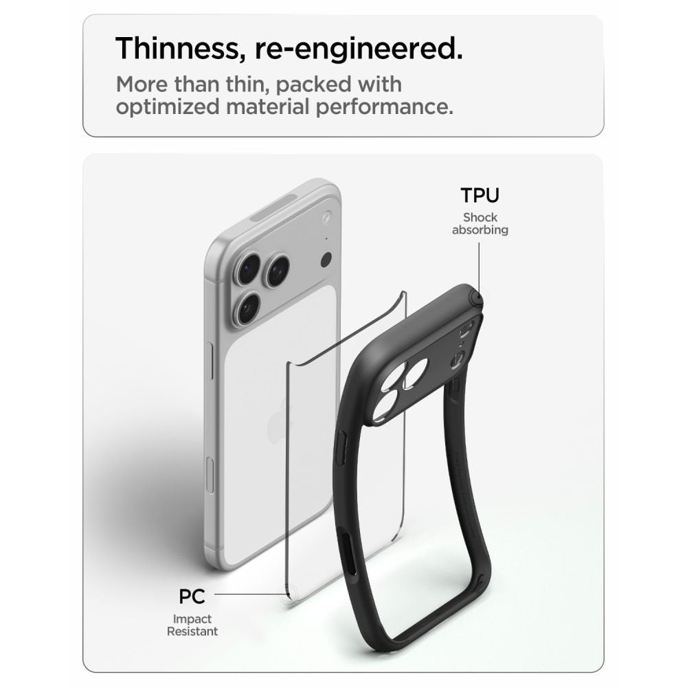 Spigen Ultra Hybrid apvalks iPhone 17 Pro Max / 18 Pro Max, matēti melns