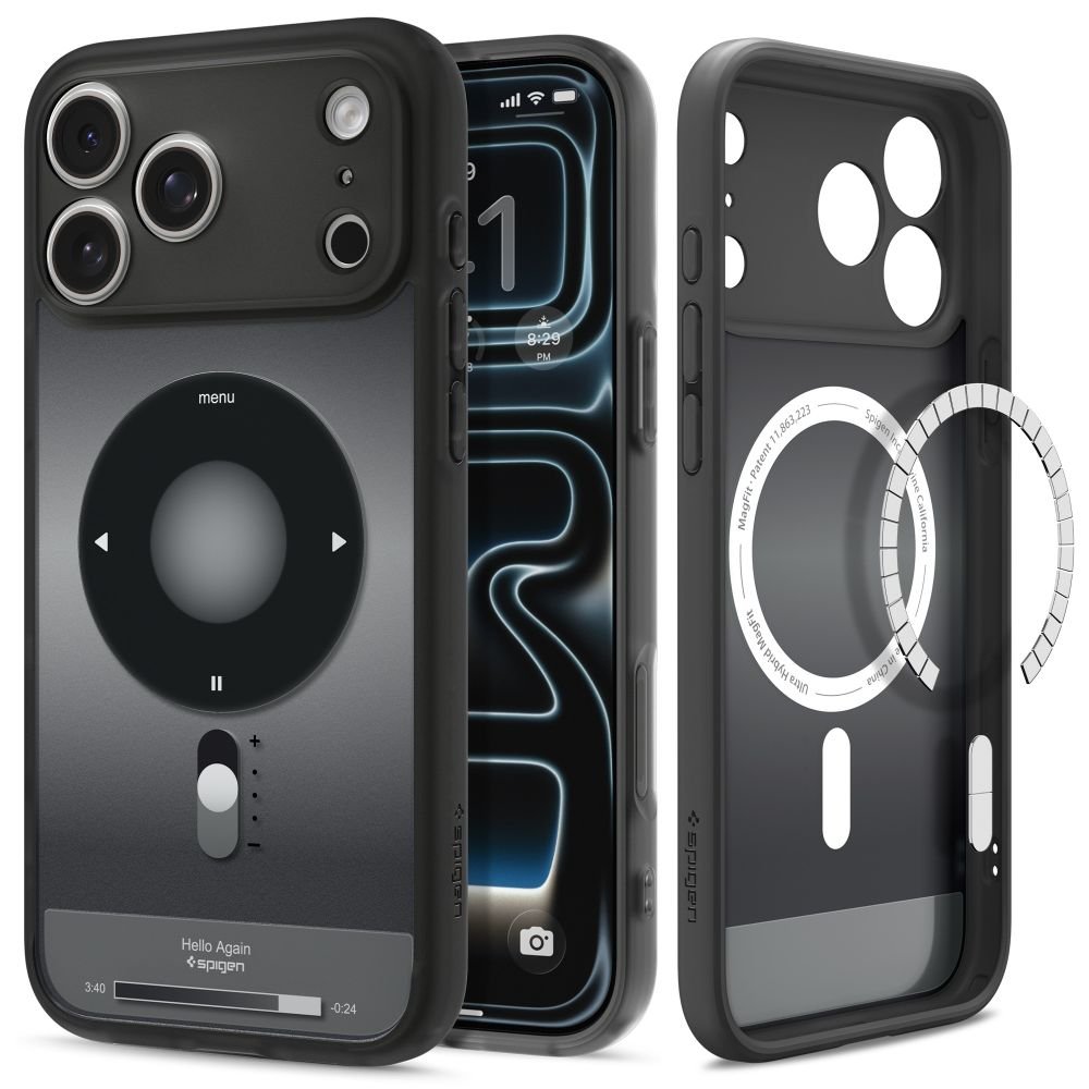 Spigen Ultra Hybrid MagSafe apvalks iPhone 17 Pro / 18 Pro, melns