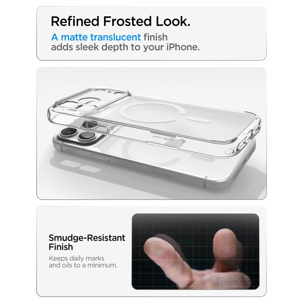 Spigen Ultra Hybrid MagSafe apvalks iPhone 17 Pro / 18 Pro, krāsa „Frost White“