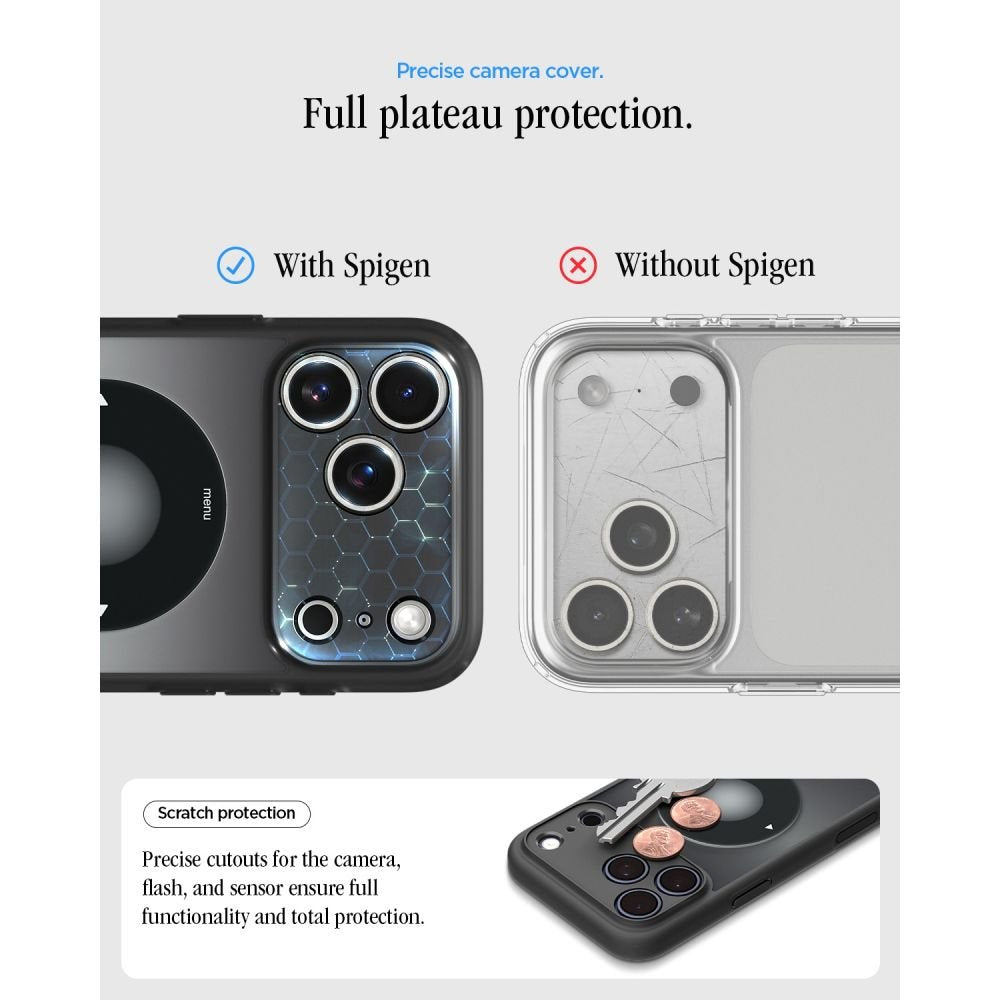 Spigen Ultra Hybrid MagSafe apvalks iPhone 17 Pro Max / 18 Pro Max, klasiskā melnā krāsā