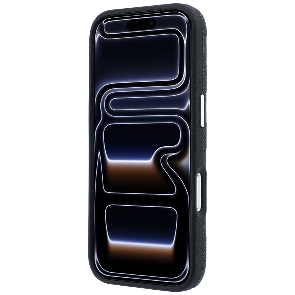 Karl Lagerfeld „Grained Mono Resin Logo MagSafe“ apvalks iPhone 18 Pro / 17 Pro Max / 17 Pro Max, melns