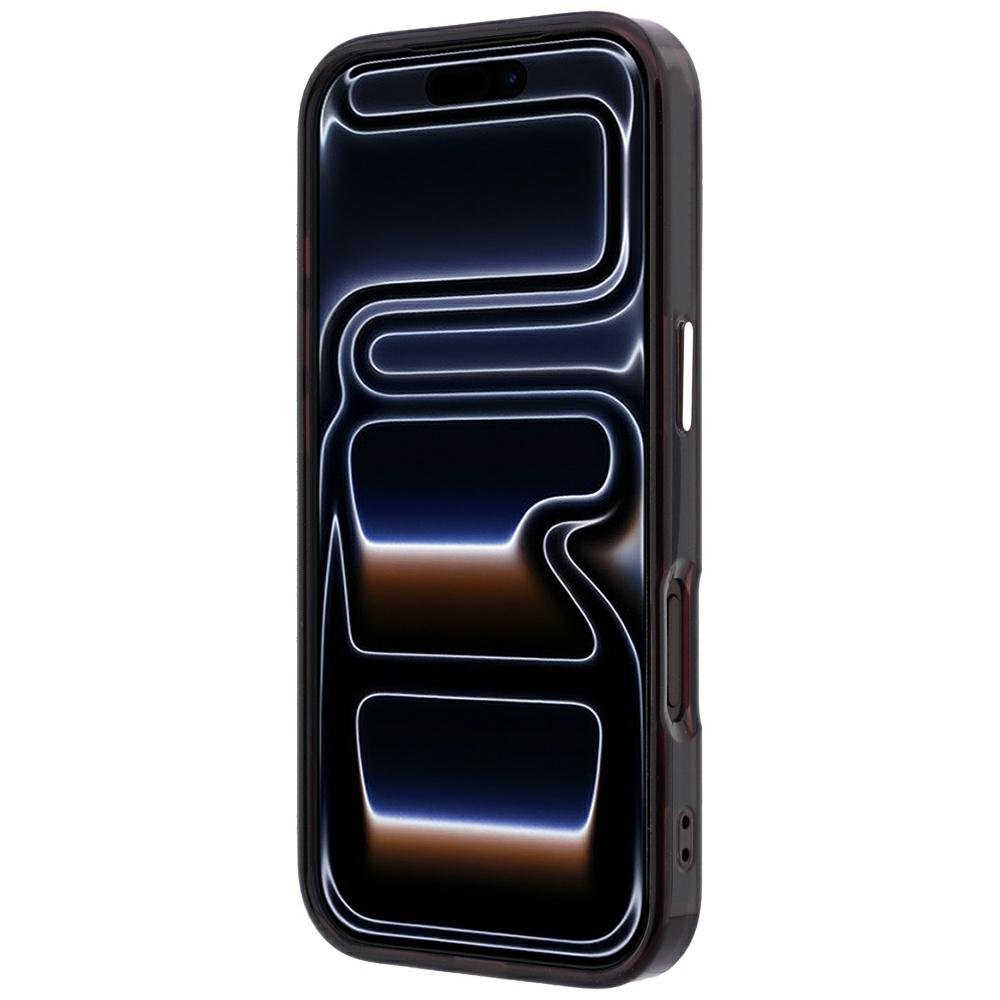 Karl Lagerfeld IML Ring Stand 360 Kameo metāla MagSafe apvalks iPhone 18 Pro / 17 Pro, bordo krāsā