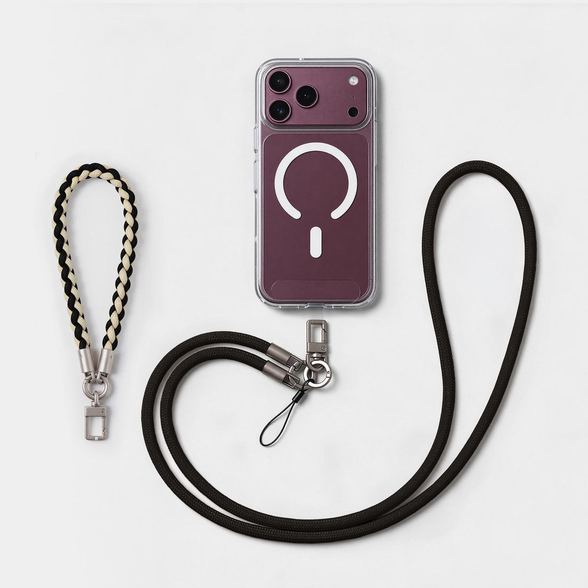 Etteri „flexi strap“ 2-in-1 tālruņiem, melns