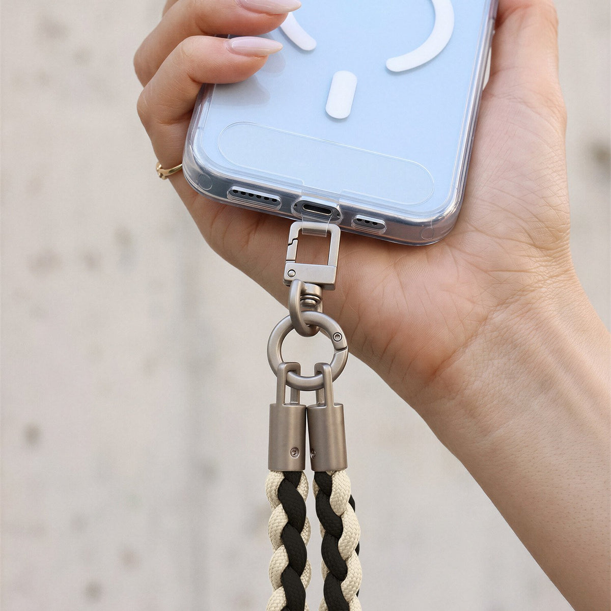 Etteri „flexi strap“ 2-in-1 tālruņiem, melns