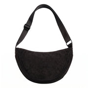 Universālā velveta „Moon Bag“ soma, melna