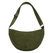 Universālā velveta „Moon Bag“ soma, zaļa