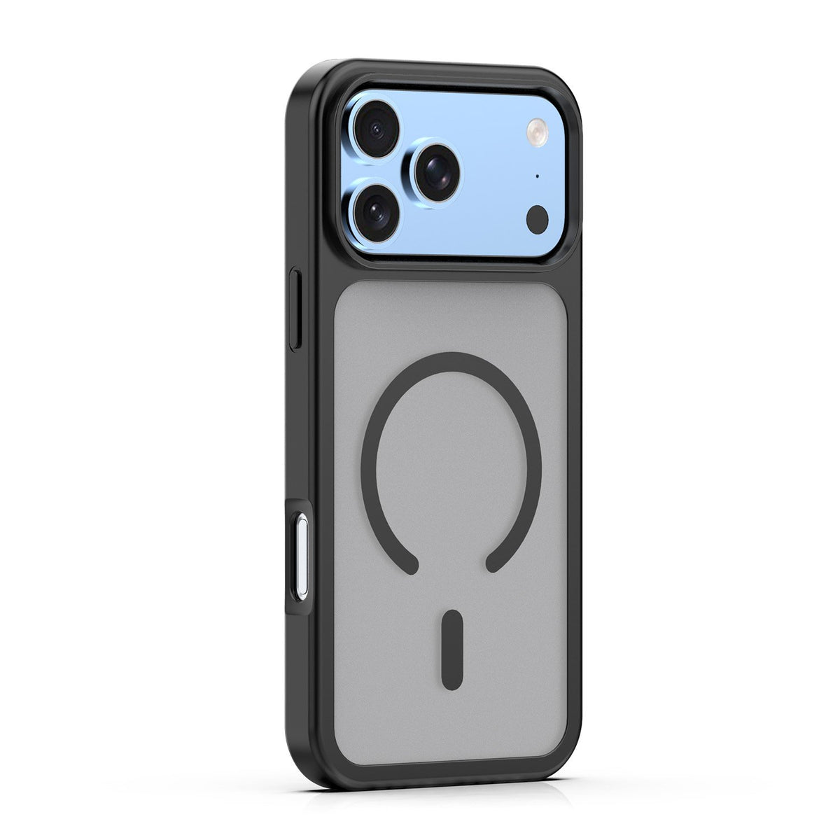 „Mag Matt“ apvalks iPhone 17 Pro 6,3" / iPhone 18 Pro 6,3" melnā krāsā ar lielu atvērumu