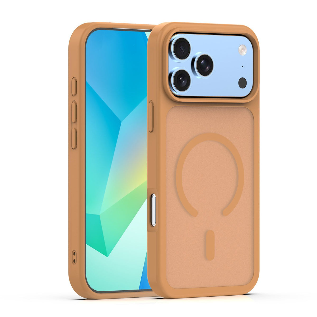 „Mag Matt“ apvalks iPhone 17 Pro Max 6,9" / 18 Pro Max 6,9" brūns ar lielu atvērumu