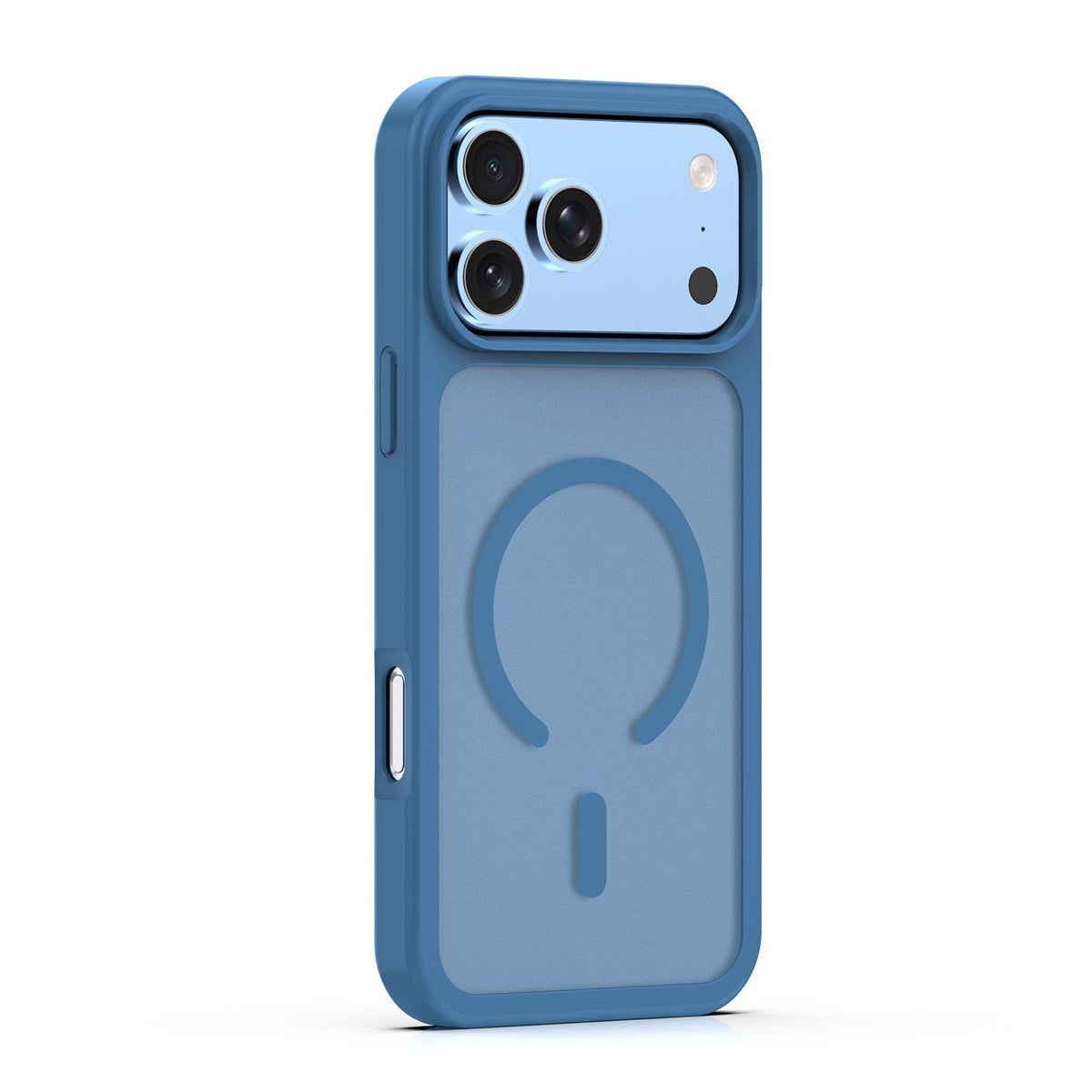 „Mag Matt“ apvalks iPhone 17 Pro 6,3" / iPhone 18 Pro 6,3" tumši zils ar lielu atvērumu