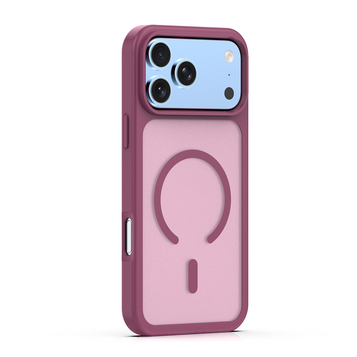 „Mag Matt“ apvalks iPhone 17 Pro 6,3" / iPhone 18 Pro 6,3" bordo krāsā ar lielu atvērumu