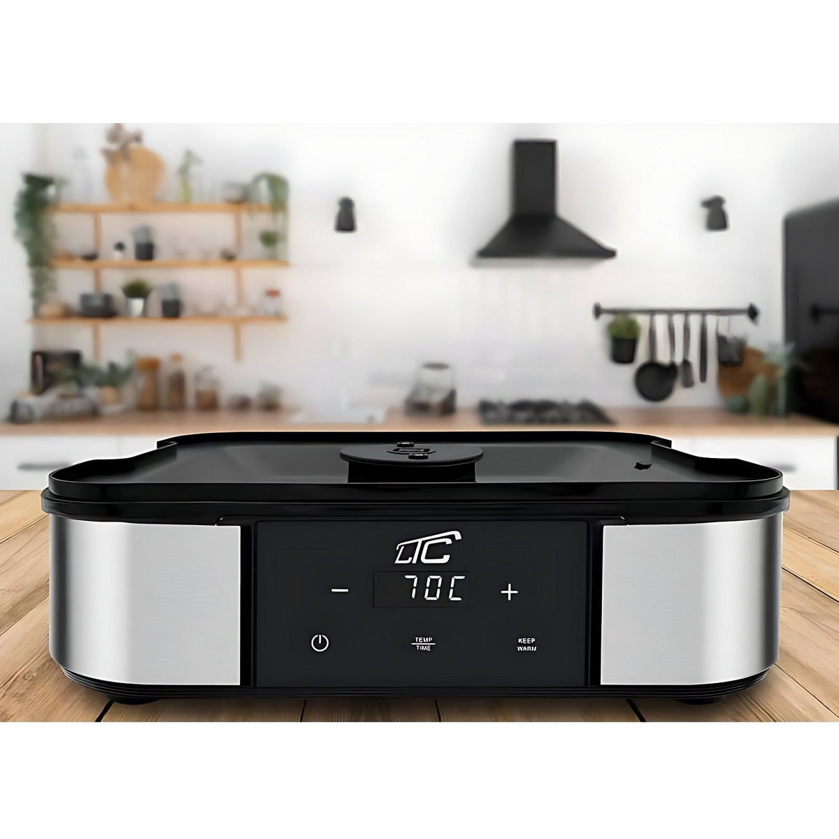 LTC 7-paplāšu metāla pārtikas žāvētājs sēnēm un augļiem, ar displeju, 380 W