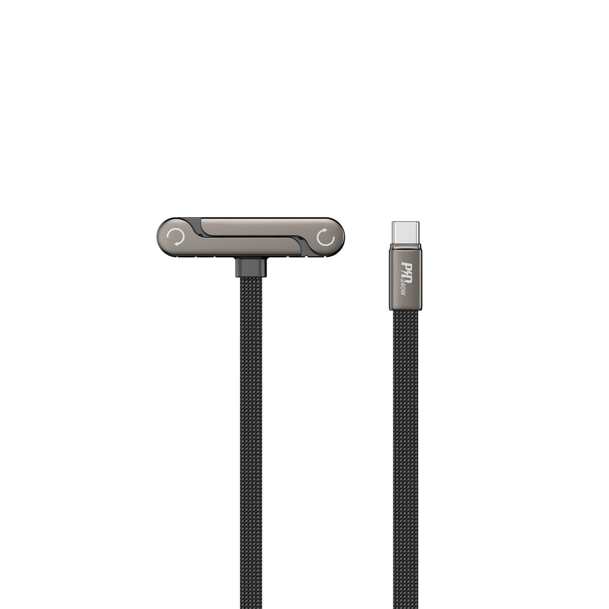 Devia Ultra6 USB-C–USB-C kabelis, 1,5 m, 240 W, ar statīvu