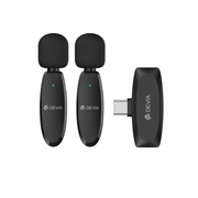 Devia mikrofons viedtālrunim Lite 1 USB-C 2-in-1, melns