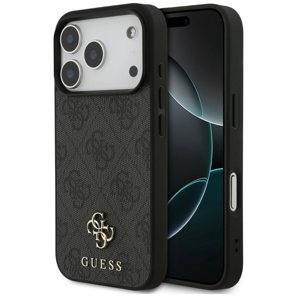 Guess 4G Small Classic Logo MagSafe vāciņš iPhone 18 Pro / 17 Pro, melns