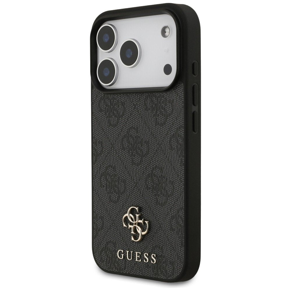 Guess 4G Small Classic Logo MagSafe vāciņš iPhone 18 Pro / 17 Pro, melns