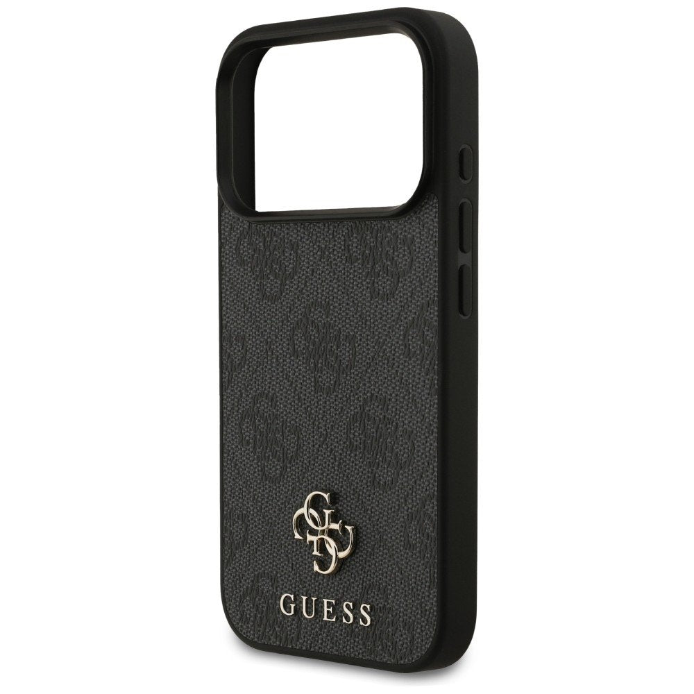 Guess 4G Small Classic Logo MagSafe vāciņš iPhone 18 Pro / 17 Pro, melns