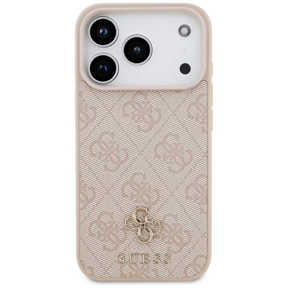 Guess 4G Small Classic Logo MagSafe vāciņš iPhone 18 Pro / 17 Pro, rozā krāsā