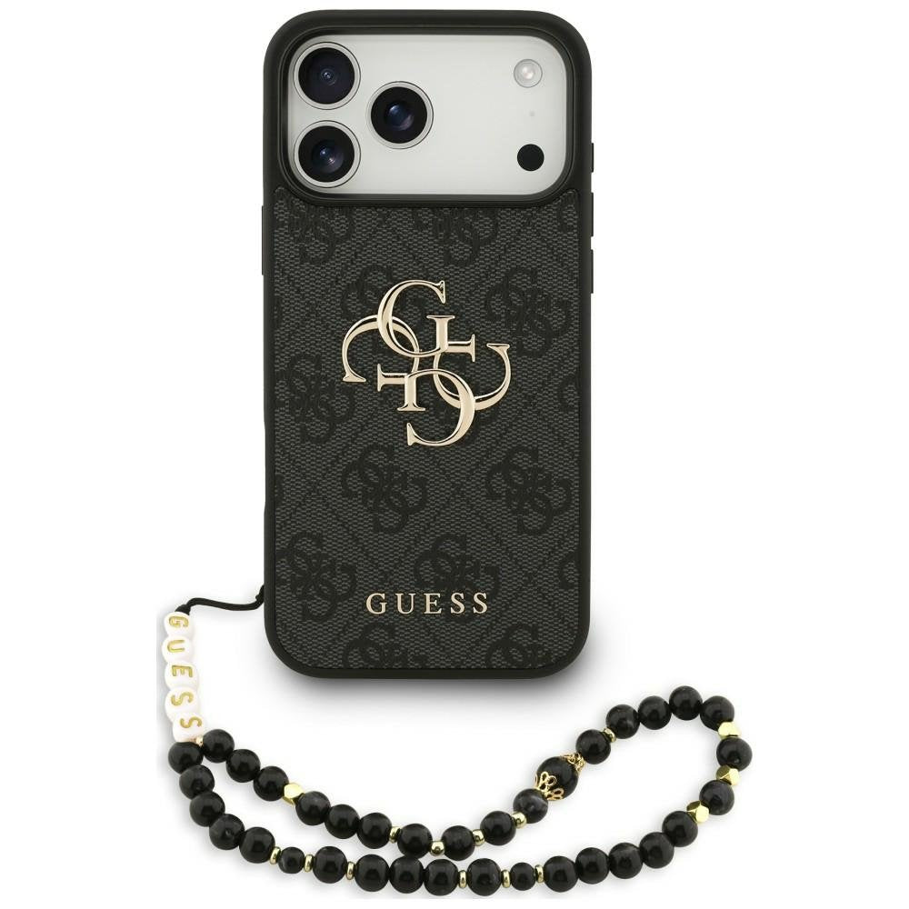 Guess 4G Strap 4G Classic Logo vāciņš iPhone 18 Pro Max / 17 Pro Max, melns