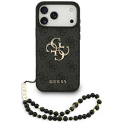 Guess 4G Strap 4G Classic Logo vāciņš iPhone 18 Pro Max / 17 Pro Max, melns