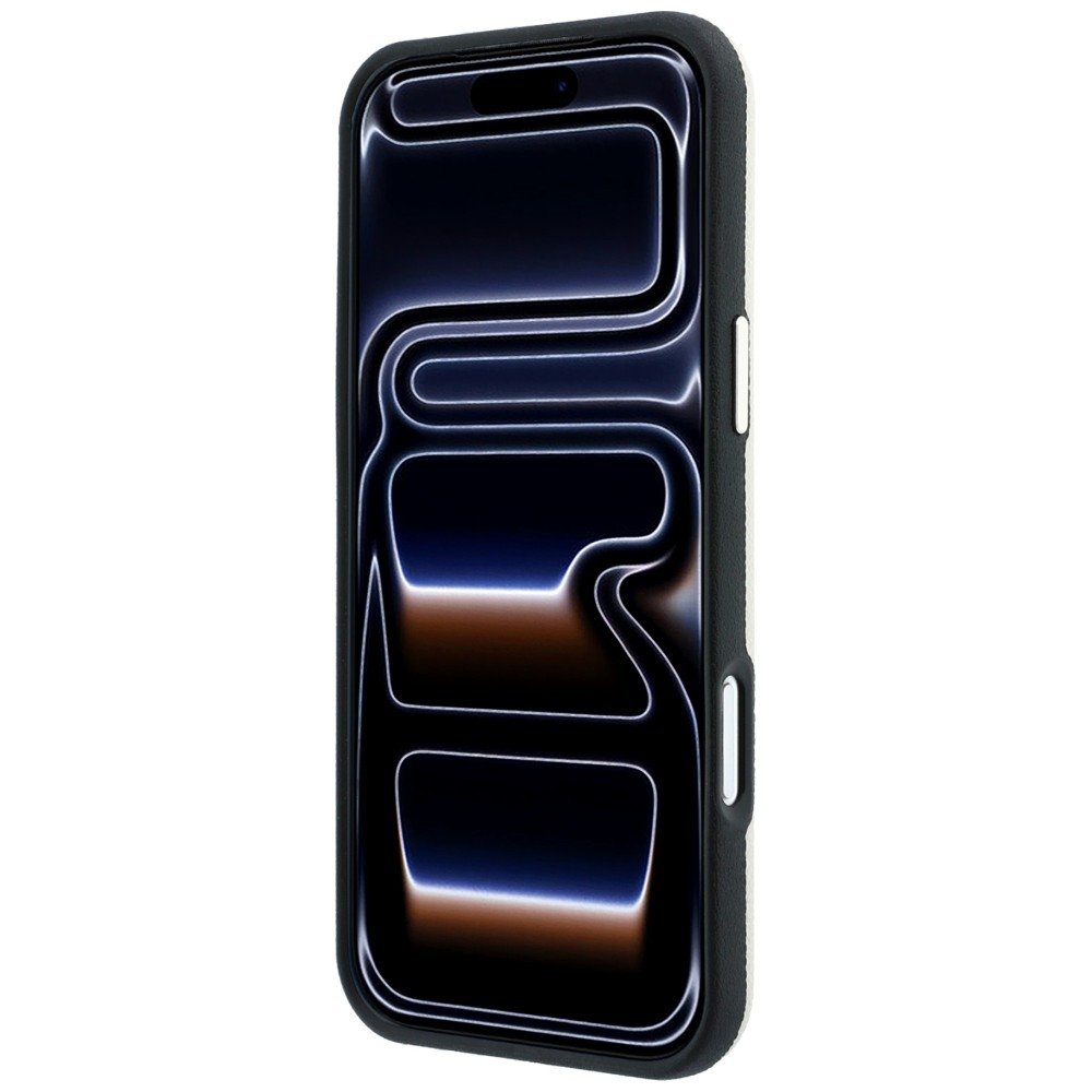 Guess apdarināts apaļais Strass logotipa MagSafe futrālis iPhone 18 Pro Max / 17 Pro Max, smilškrāsā