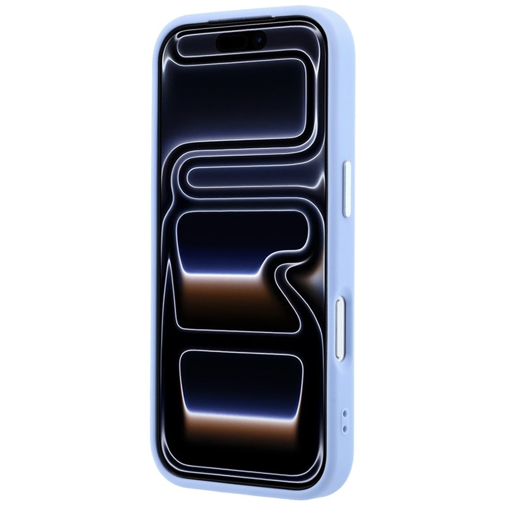 Guess teksturēts trīsstūra logotipa MagSafe vāciņš iPhone 18 Pro Max / 17 Pro Max, zils