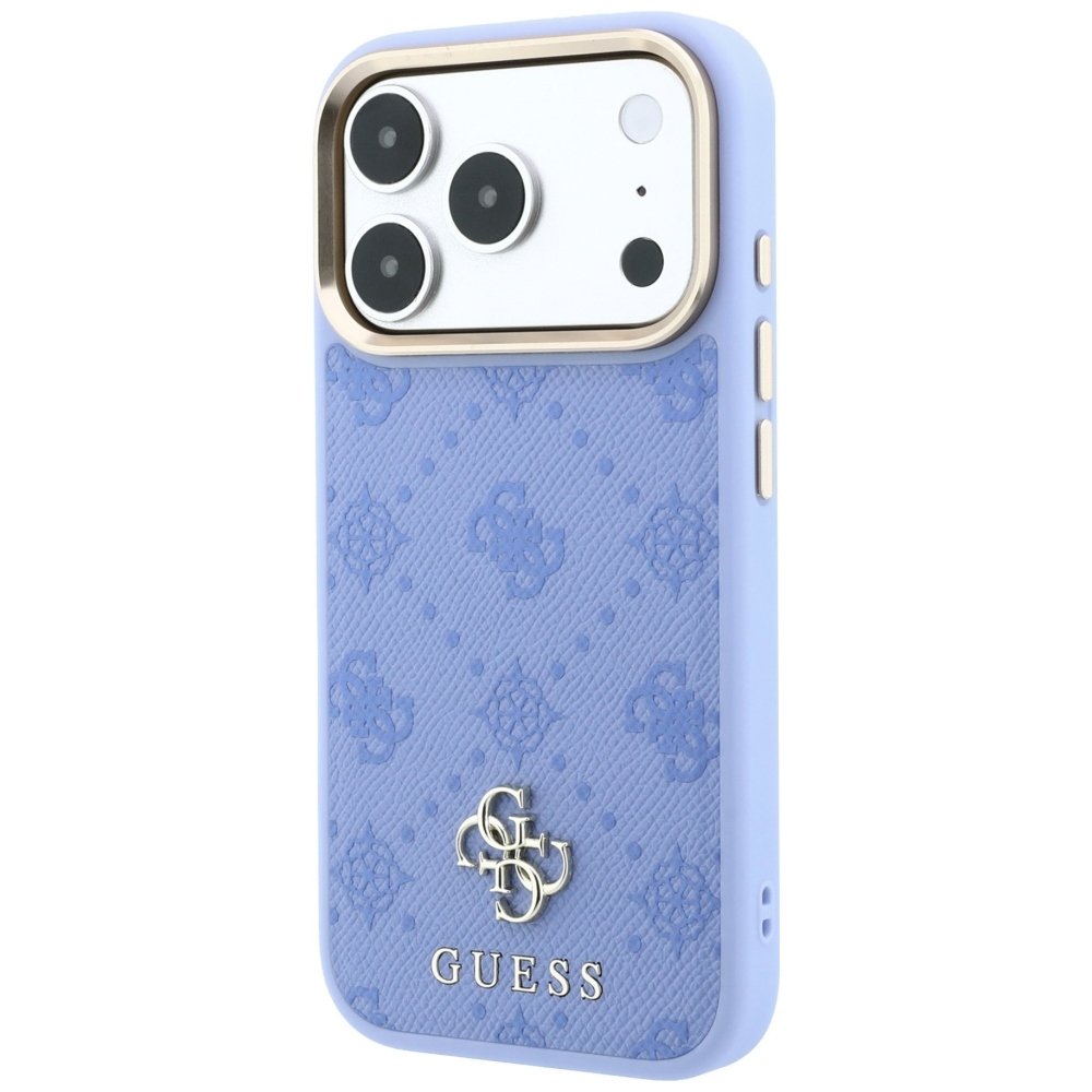 Guess Peony 4G vāciņš ar nelielu logotipu un MagSafe savienojumu iPhone 18 Pro Max / 17 Pro Max, zils