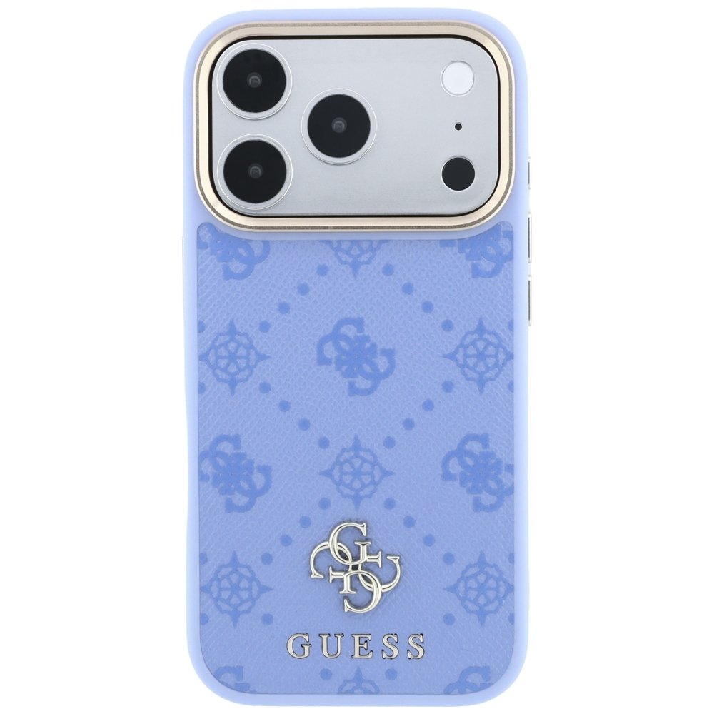 Guess Peony 4G vāciņš ar nelielu logotipu un MagSafe savienojumu iPhone 18 Pro Max / 17 Pro Max, zils