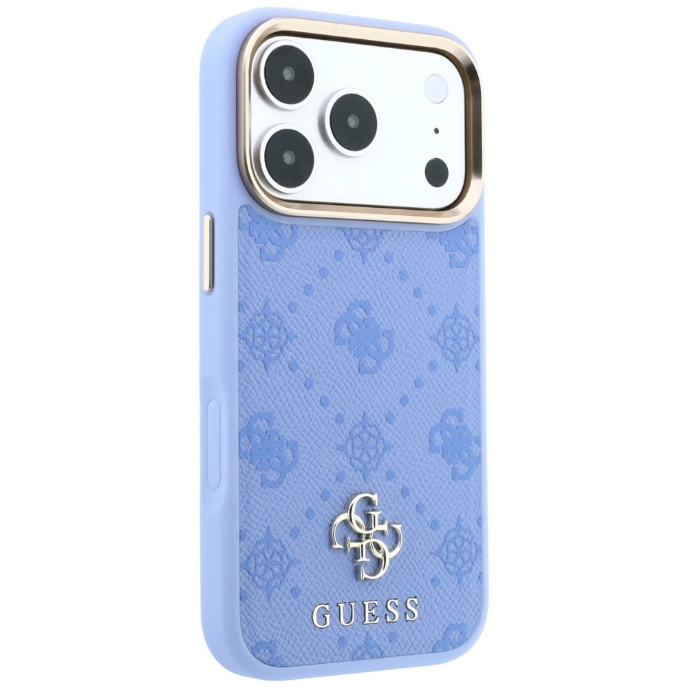 Guess Peony 4G vāciņš ar nelielu logotipu un MagSafe savienojumu iPhone 18 Pro Max / 17 Pro Max, zils