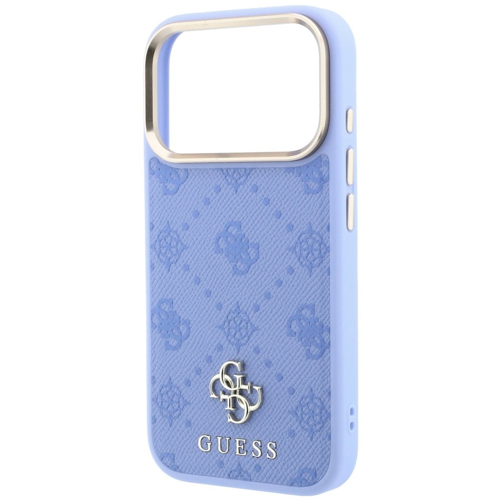 Guess Peony 4G vāciņš ar nelielu logotipu un MagSafe savienojumu iPhone 18 Pro Max / 17 Pro Max, zils