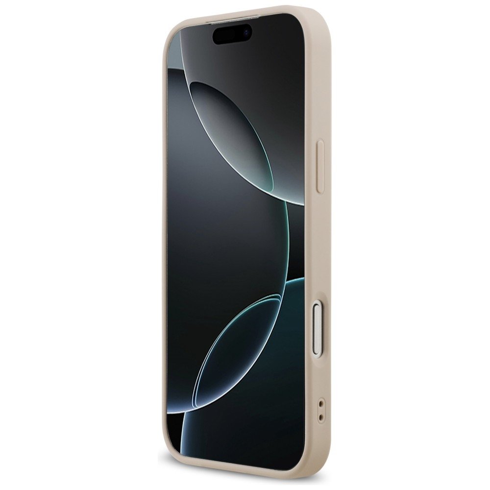 Guess Saffiano Classic Logo MagSafe vāciņš iPhone 18 Pro Max / iPhone 17 Pro Max, rozā krāsā