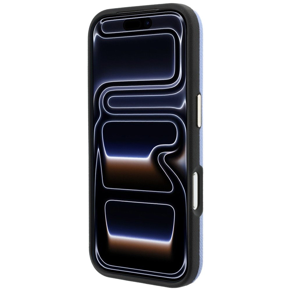 Karl Lagerfeld Grained with Resin ar firmas logotipu, MagSafe vāciņš iPhone 18 Pro / 17 Pro, zils