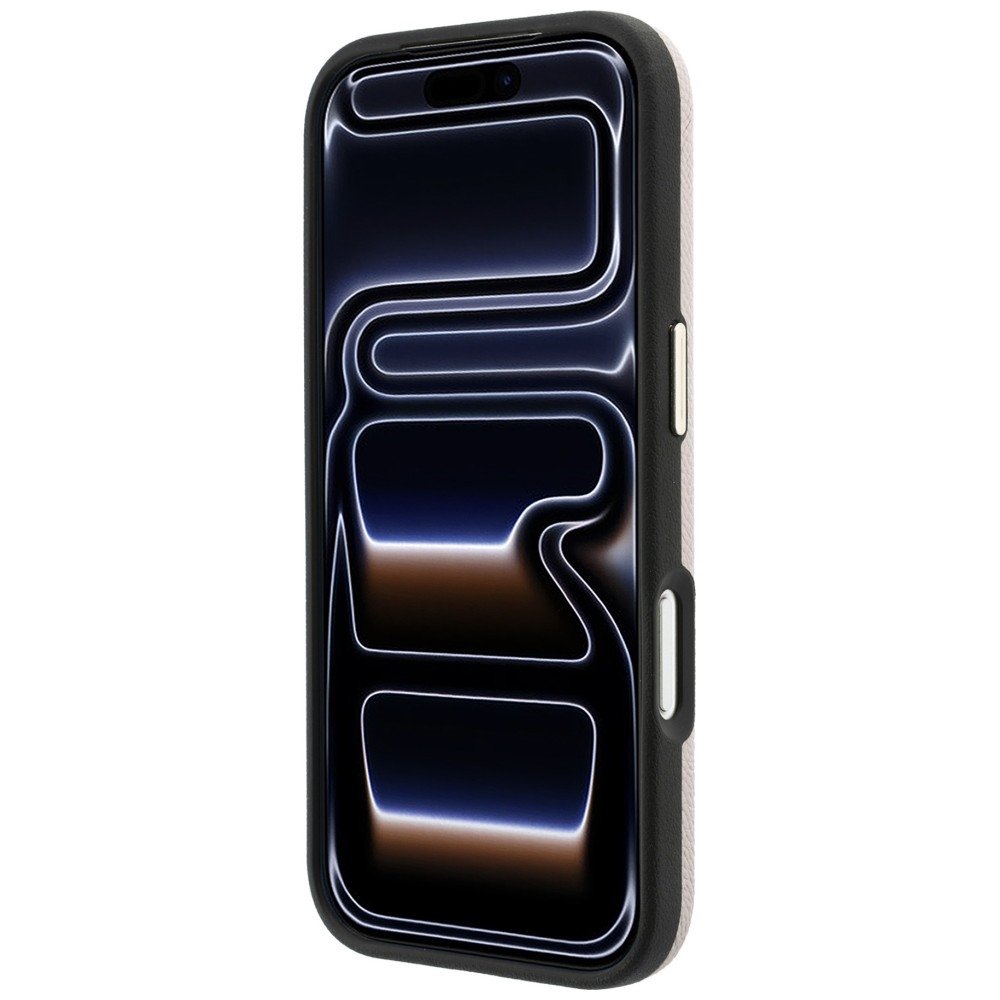 Karl Lagerfeld Grained with Resin firmas logotipa MagSafe vāciņš iPhone 18 Pro / 17 Pro, rozā krāsā