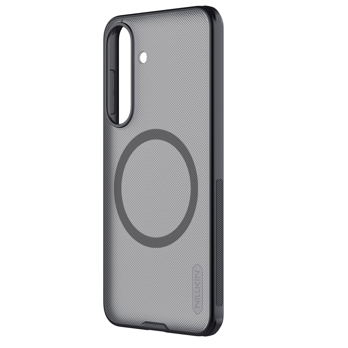 Nillkin Super Frosted Shield Pro magnētiskais vāciņš Samsung Galaxy S26 FE, caurspīdīgs melns
