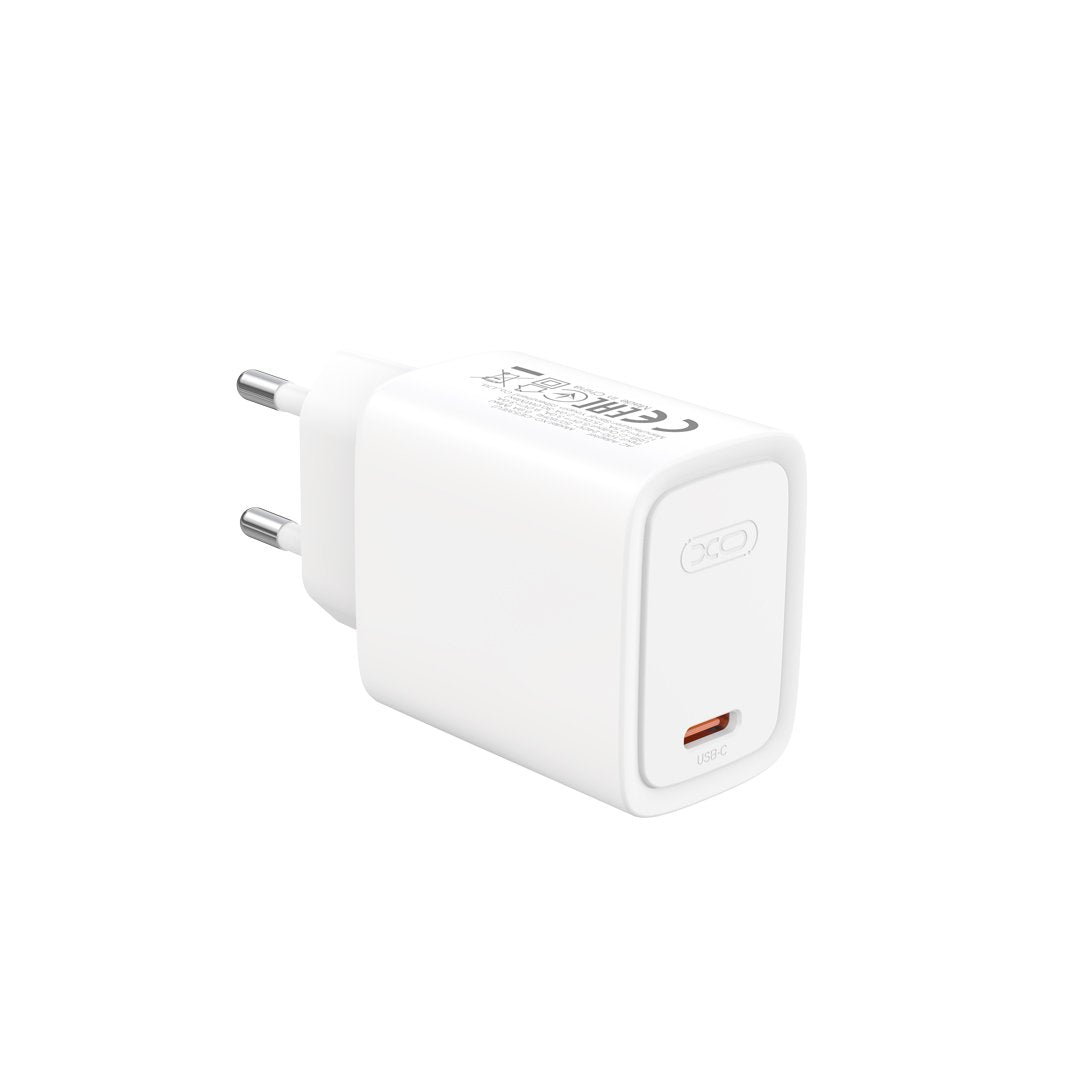 XO sienas lādētājs CE53 PD 30 W, 1x USB-C, balts