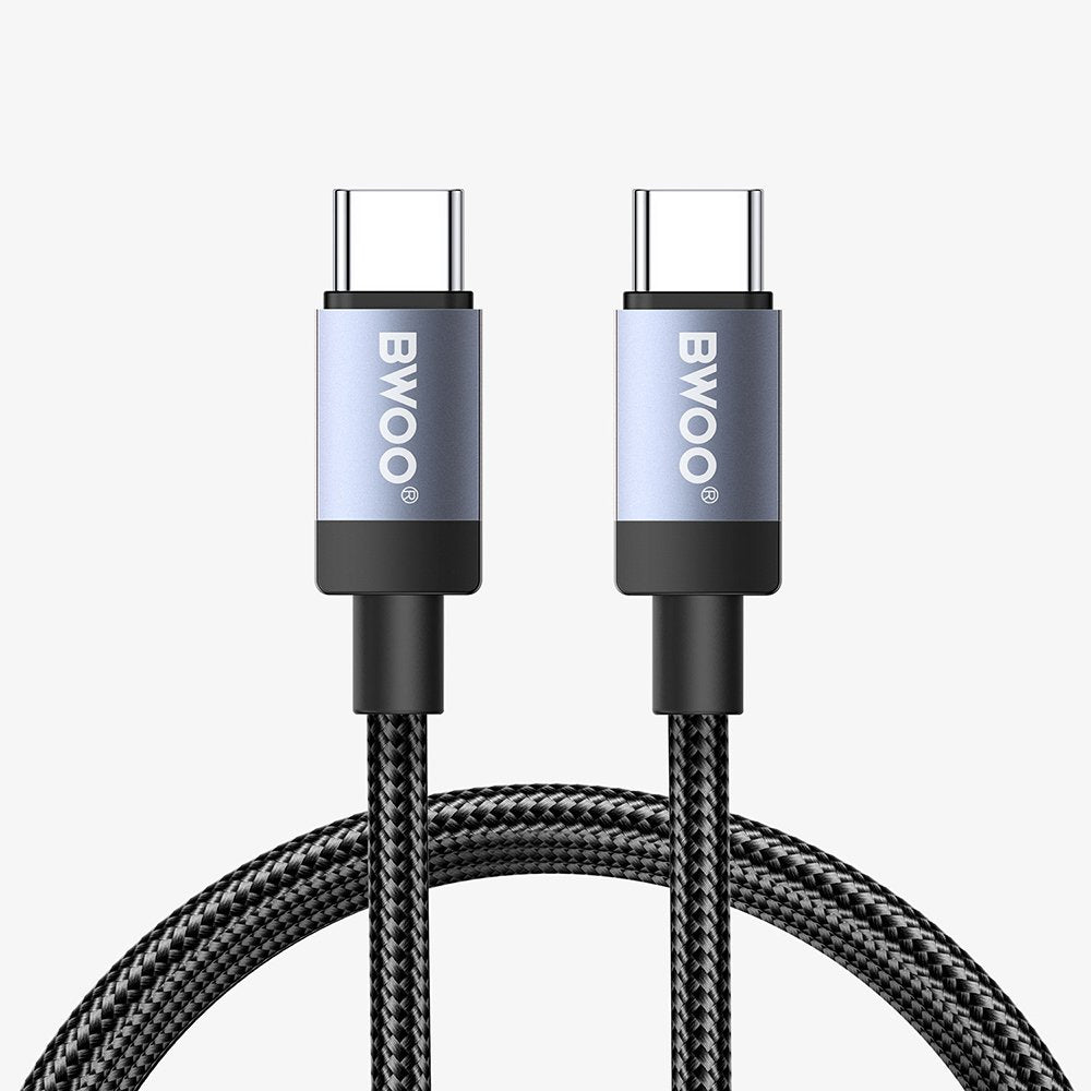 BWOO BO-X401CC braided cable USB-C - USB-C 1m PD 65W black