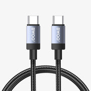 BWOO BO-X401CC braided cable USB-C - USB-C 1m PD 65W black