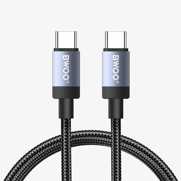 BWOO BO-X401CC braided cable USB-C - USB-C 1m PD 65W black