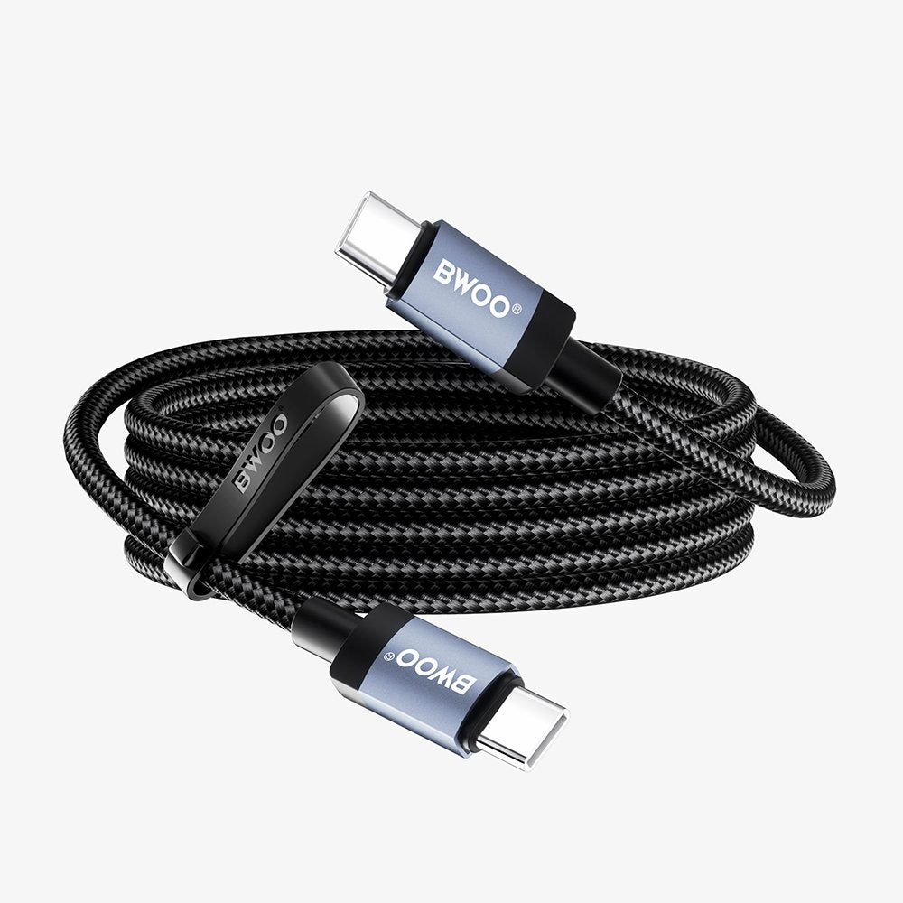 BWOO BO-X401CC braided cable USB-C - USB-C 1m PD 65W black
