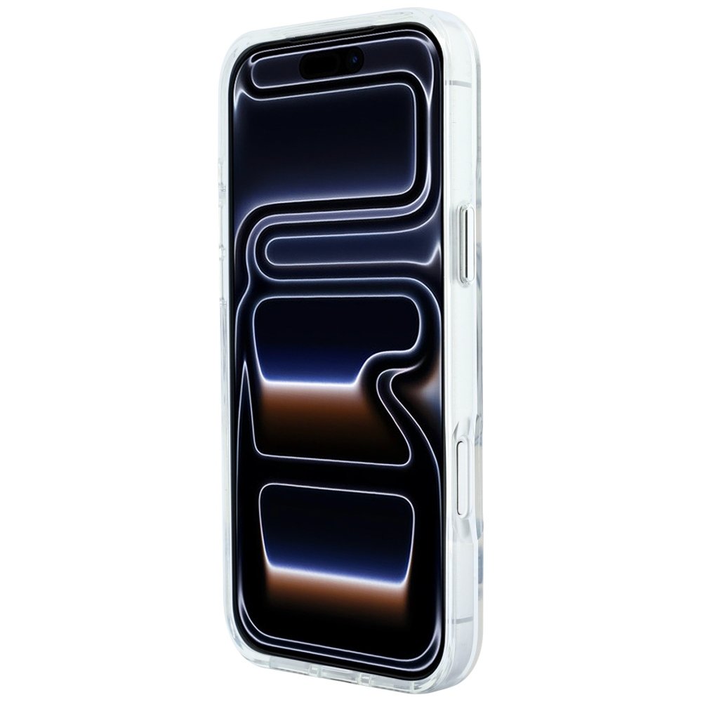 Guess Metal Outline MagSafe vāciņš iPhone 18 Pro Max / 17 Pro Max, sudraba krāsā