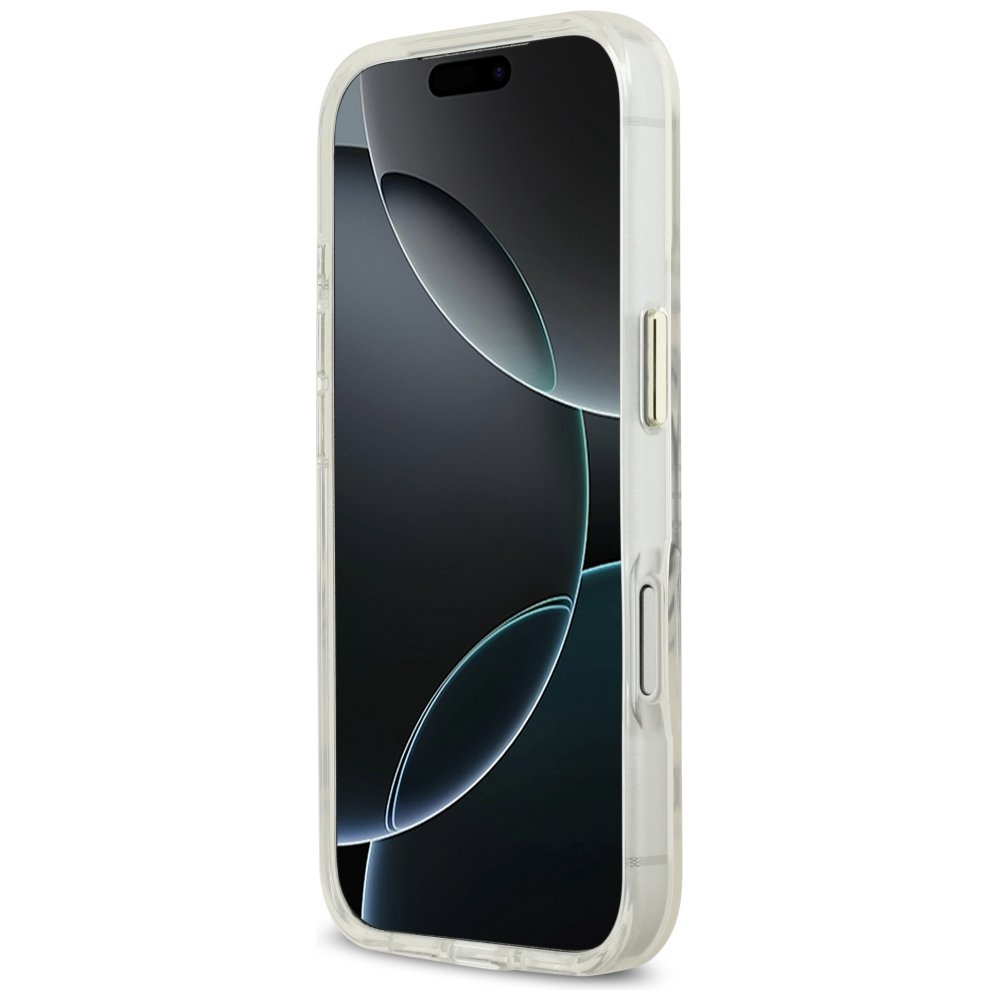 Guess Metal Outline MagSafe vāciņš iPhone 18 Pro / 17 Pro zelta krāsā
