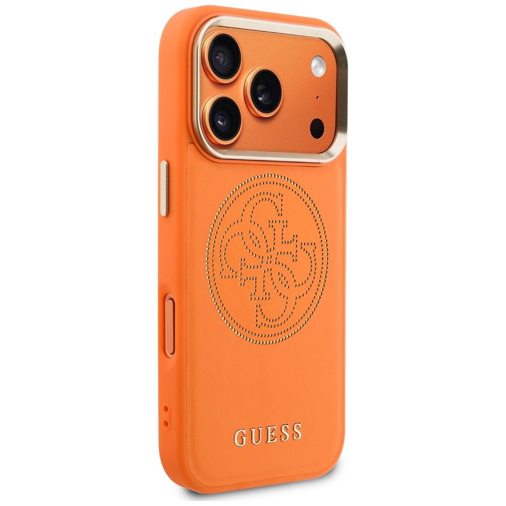Guess perforētais 4G MagSafe vāciņš iPhone 18 Pro Max / 17 Pro Max, oranžs