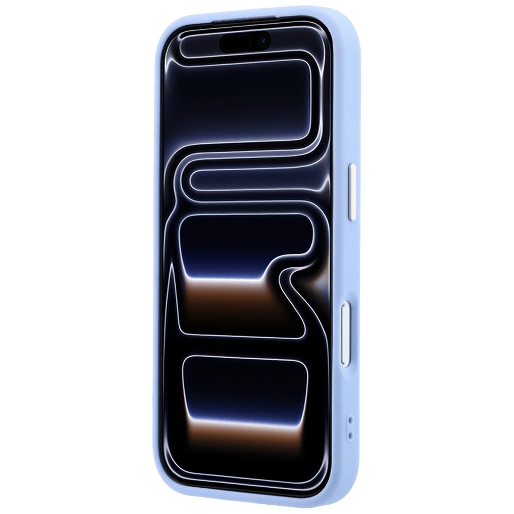 Guess Saffiano Small 4G un Classic Logo MagSafe vāciņš iPhone 18 Pro / 17 Pro, gaiši zils