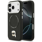 Karl Lagerfeld Karl Pin MagSafe vāciņš iPhone 17 Pro, melns