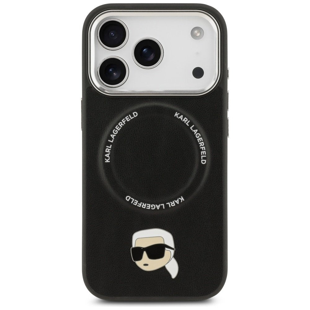 Karl Lagerfeld Karl Pin MagSafe vāciņš iPhone 17 Pro, melns