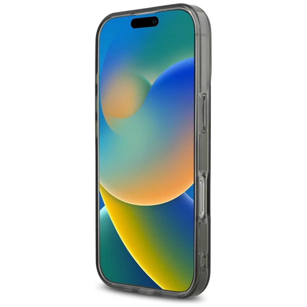 Karl Lagerfeld IML strassu vāciņš iPhone 16 Pro, melns