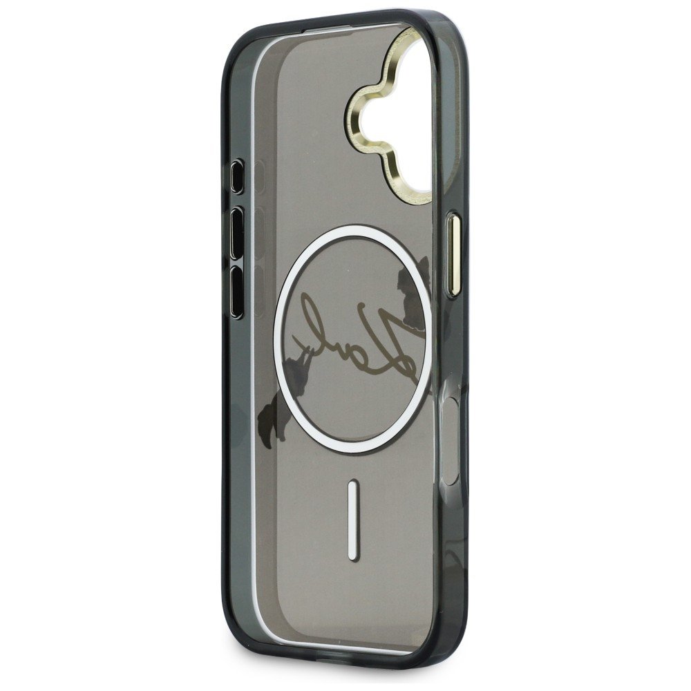 Karl Lagerfeld IML Choupettes Karl Script Logo MagSafe iPhone 17 melns
