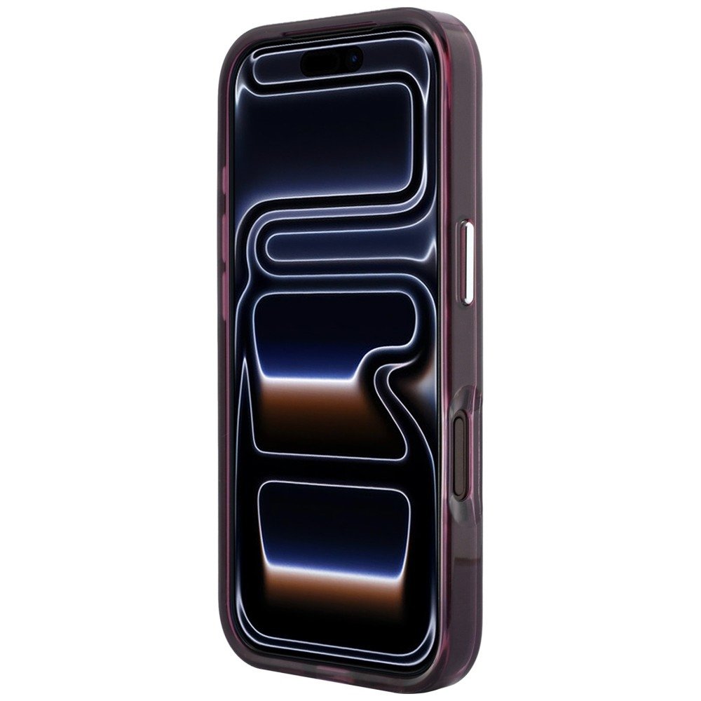 Karl Lagerfeld IML Karl Choupette Bodies skices apdruka MagSafe vāciņš iPhone 18 Pro Max / 17 Pro Max, bordo krāsā