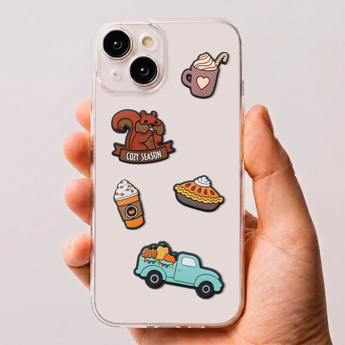 Sticker 3D pumpkin spice 5 pcs set