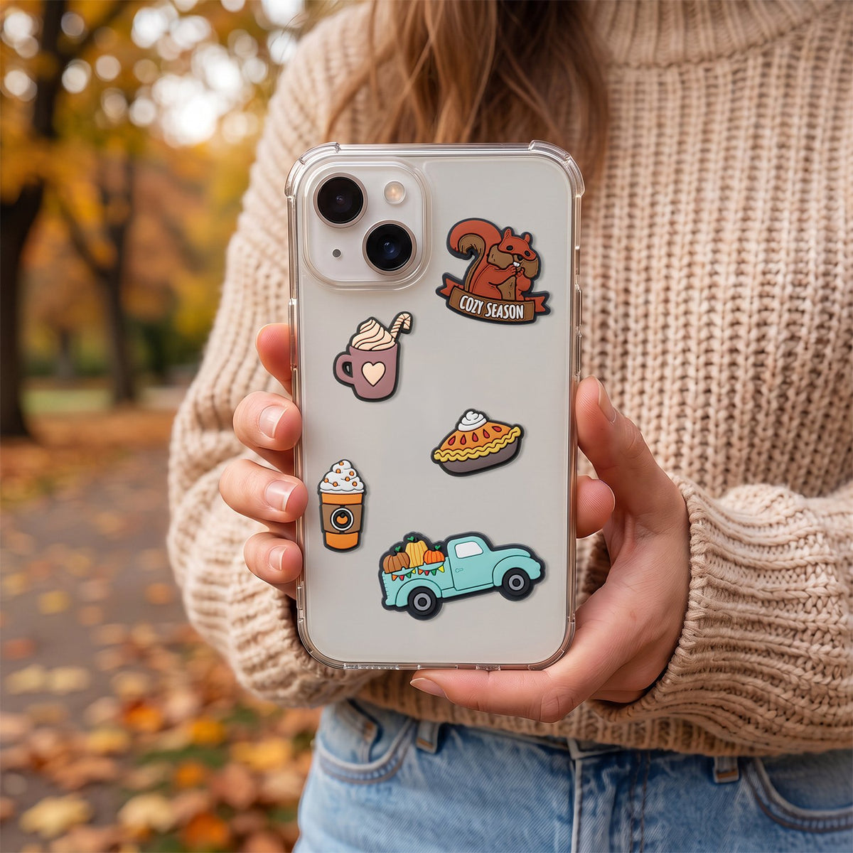 Sticker 3D pumpkin spice 5 pcs set